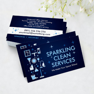 Carte De Visite Services de nettoyage professionnel de maison