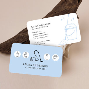 Carte De Visite Services de nettoyage professionnels Concierge Ble