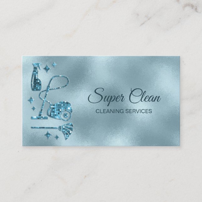 Carte De Visite Services de nettoyage professionnels de la maison  (Devant)