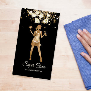 Carte De Visite Services de nettoyage professionnels de la maison 
