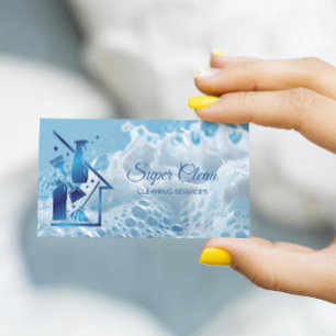Carte De Visite Services de nettoyage professionnels de la maison 