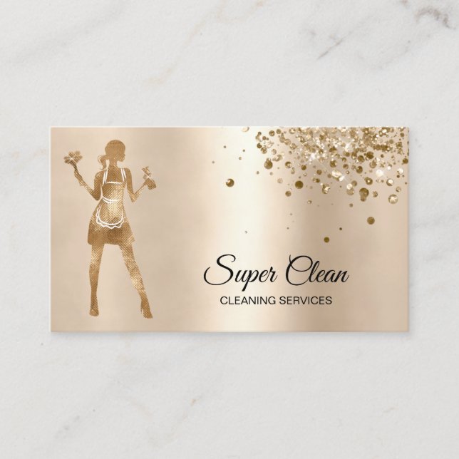 Carte De Visite Services de nettoyage professionnels de la maison  (Devant)