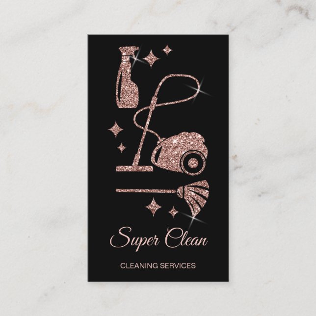 Carte De Visite Services de nettoyage professionnels de la maison  (Devant)