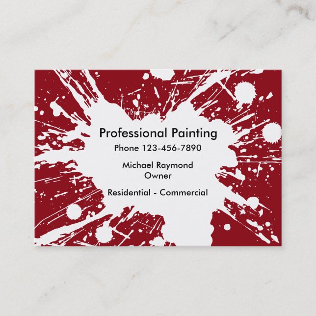 Carte De Visite Services de peinture (Devant)
