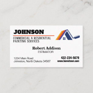 Carte De Visite Services de peinture commerciale et résidentielle