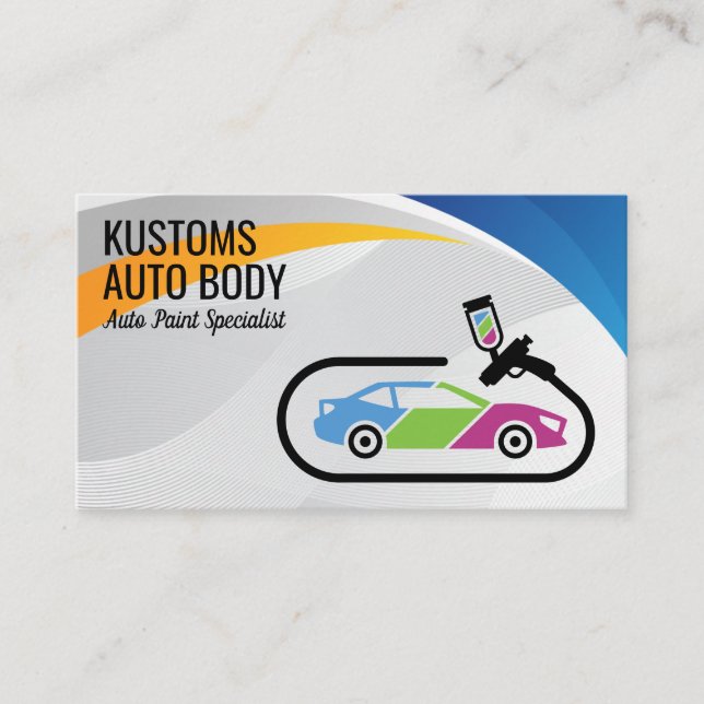 Carte De Visite Services de peinture de carrosserie automatique |  (Devant)