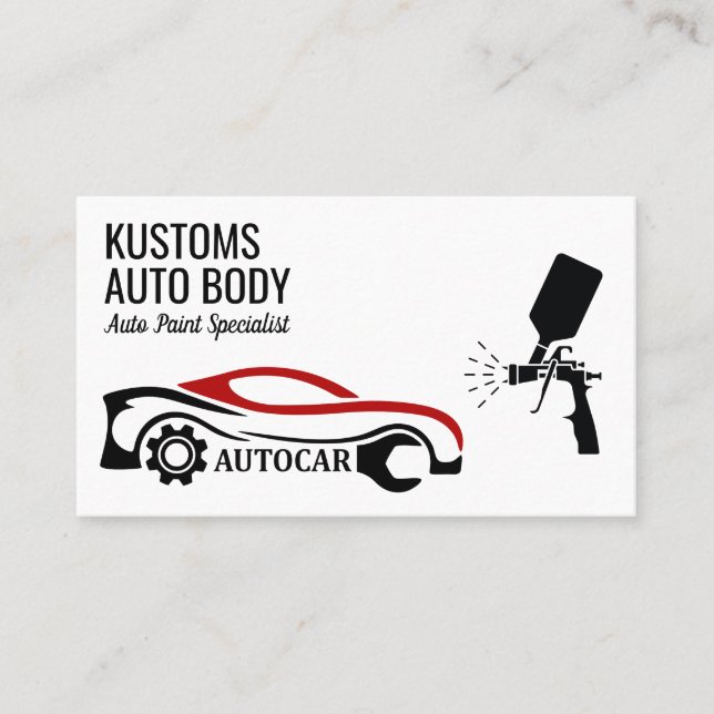 Carte De Visite Services de peinture de carrosserie automatique |  (Devant)