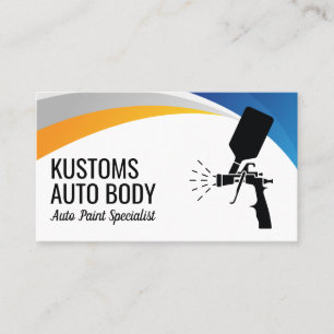 Carte De Visite Services de peinture de carrosserie automatique   