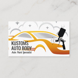 Carte De Visite Services de peinture de carrosserie automatique