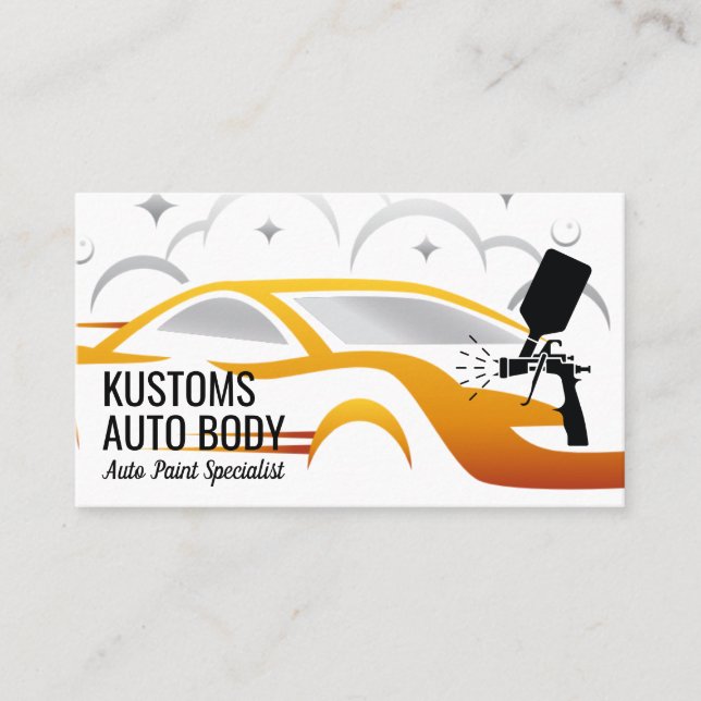Carte De Visite Services de peinture de carrosserie automatique |  (Devant)