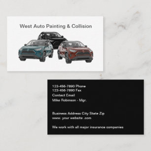 Carte De Visite Services de peinture et de collision automobile