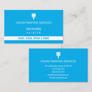 Carte De Visite Services de peinture maison   Paint Rollel