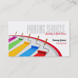 Carte De Visite Services de peinture   Paint Rollers