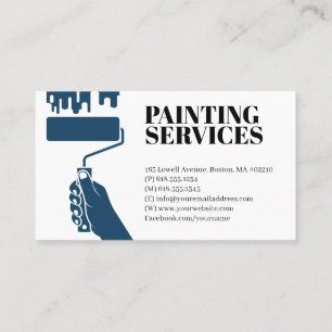 Carte De Visite Services de peinture Paint Rollers
