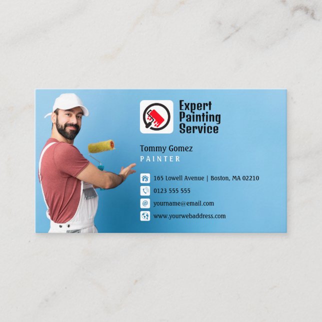 Carte De Visite Services de peinture | Peintre (Devant)