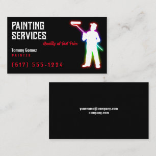 Carte De Visite Services de peinture   Peintres