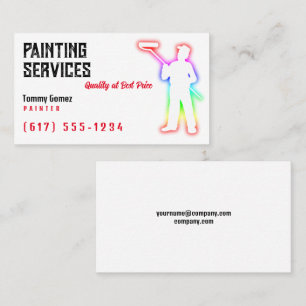 Carte De Visite Services de peinture   Peintres