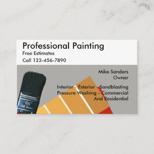 Carte De Visite Services de peinture professionnelle