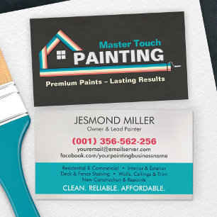 Carte De Visite Services de peinture professionnelle - Bus pour pe