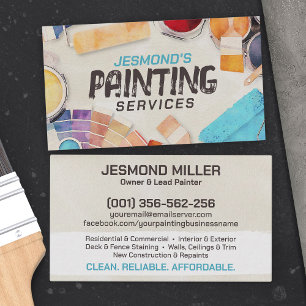 Carte De Visite Services de peinture professionnelle - Peintre de 