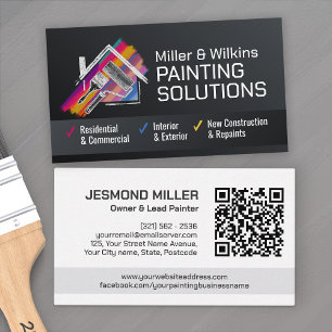 Carte De Visite Services de peinture professionnelle - Peintre en