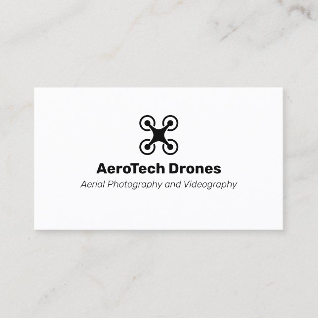 Carte De Visite Services de photographie et de vidéo des drones aé (Devant)