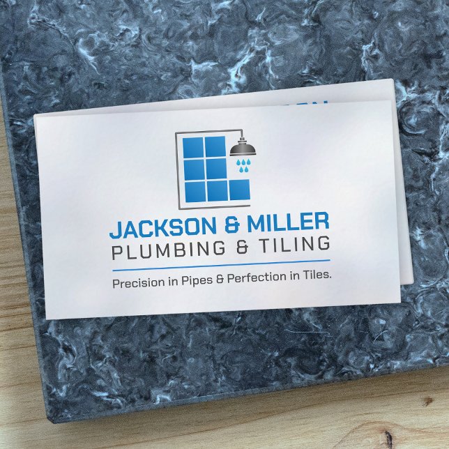 Carte De Visite Services de plomberie et de carrelage (Créateur téléchargé)