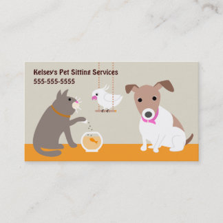 Carte De Visite Services de pose d'animaux