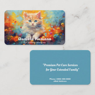 Carte De Visite Services de pose de chats