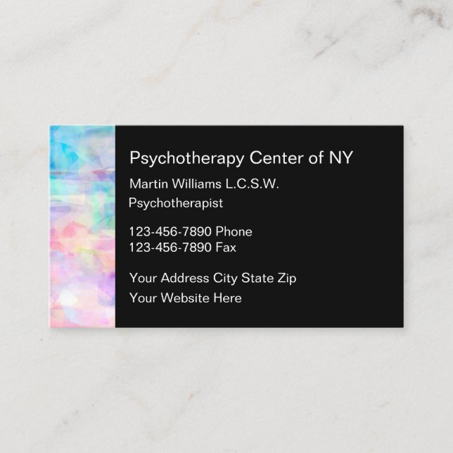Carte De Visite Services de psychothérapie moderne (Devant)