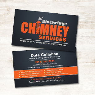 Carte De Visite Services de Ramonage de Cheminée et de Cheminées M