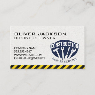 Carte De Visite Services de réparation de construction   Entrepren