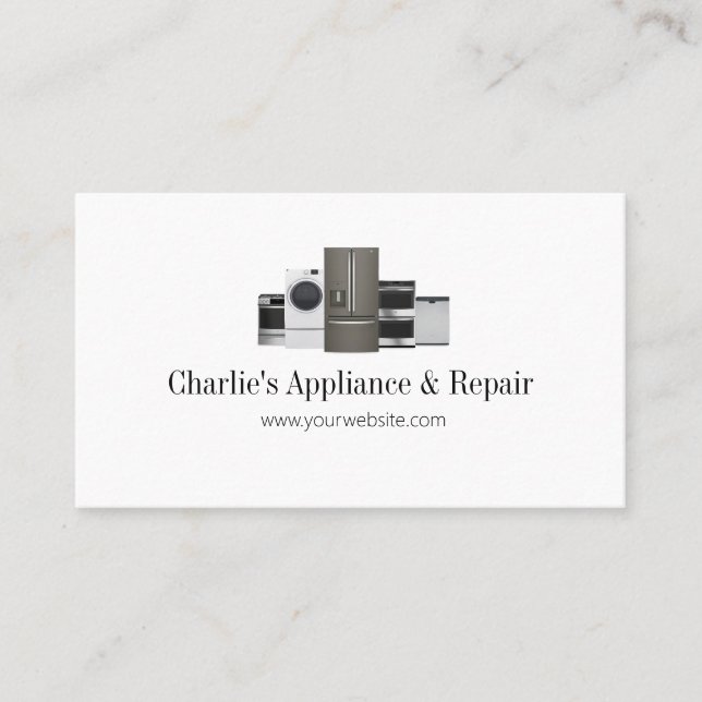 Carte De Visite Services de réparation des appliances  (Devant)
