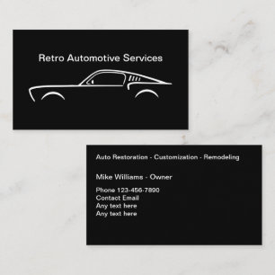 Carte De Visite Services de restauration automobile cool