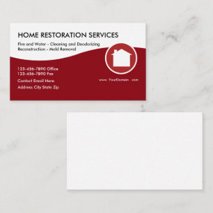 Carte De Visite Services de restauration de maison