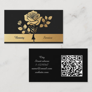 Carte De Visite Services de Salon de Beauté