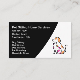 Carte De Visite Services De Séjour Et D'Embarquement Pour Animaux