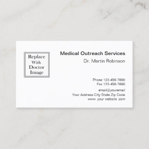 Carte De Visite Services de sensibilisation professionnels Médica