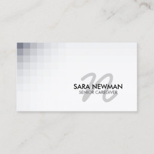 Carte De Visite Services de soins aux personnes âgées Monogramme c