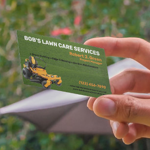 Carte De Visite Services de soins de la pelouse