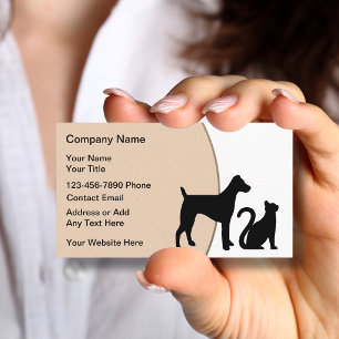 Carte De Visite Services de soins pour animaux de compagnie Design