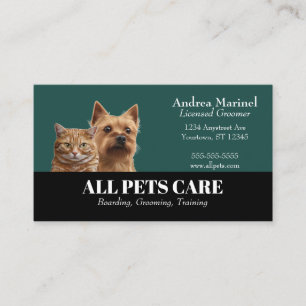 Carte De Visite Services de soins pour chiens et chats