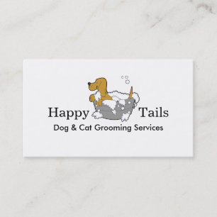 Carte De Visite Services de toilettage pour chiens et chats