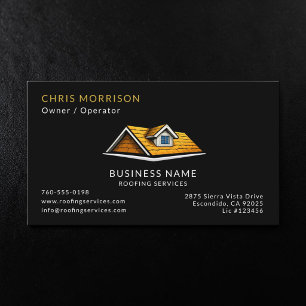 Carte De Visite Services de toiture Toiture
