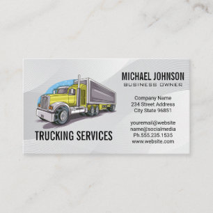 Carte De Visite Services de transport routier   Pilote de transpor