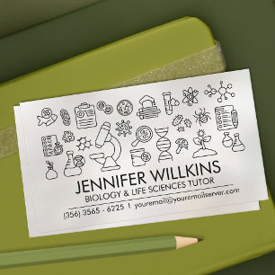 Carte De Visite Services de tutorat en biologie scientifique - ens