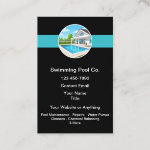 Carte De Visite Services d'entretien de piscine