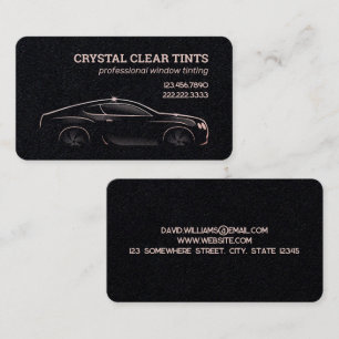 Carte De Visite Services d'inclinaison de la fenêtre de voiture