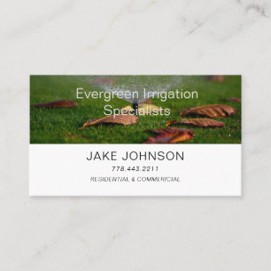 Carte De Visite Services d'irrigation