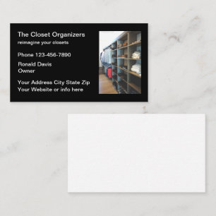 Carte De Visite Services d'organisation de placards